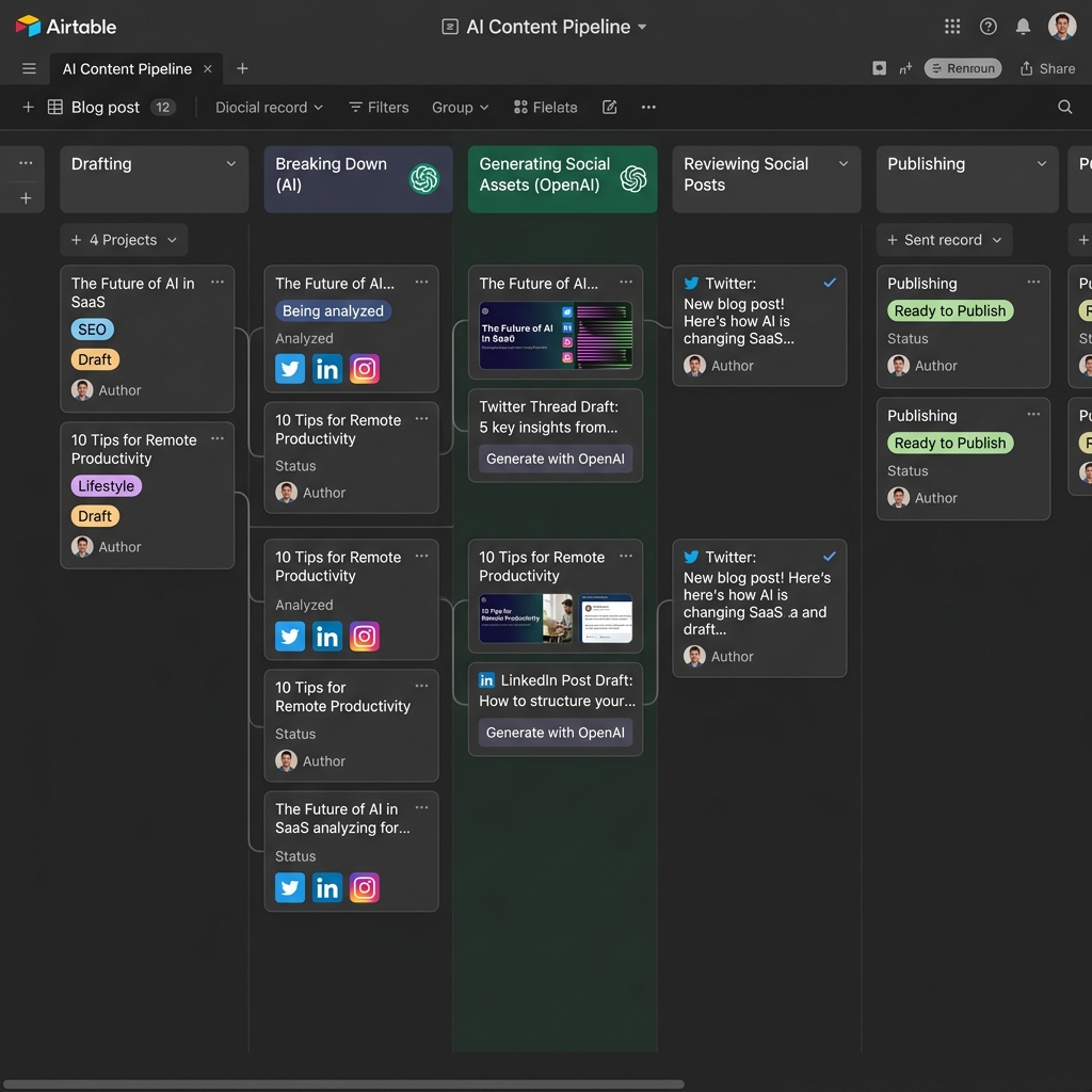 How We Built an AI-Driven Content Repurposing Engine in Airtable Using Custom JavaScript